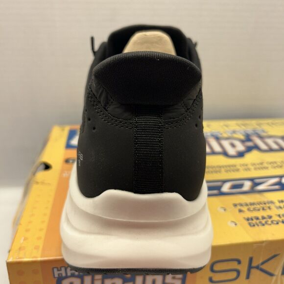 Skechers Slip-Ins Black White Sole Cozy Fit Hands Free Men Sz 14 New in Box - Picture 10 of 11